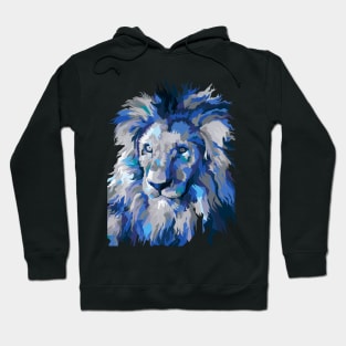 Lion head blue vintage Hoodie